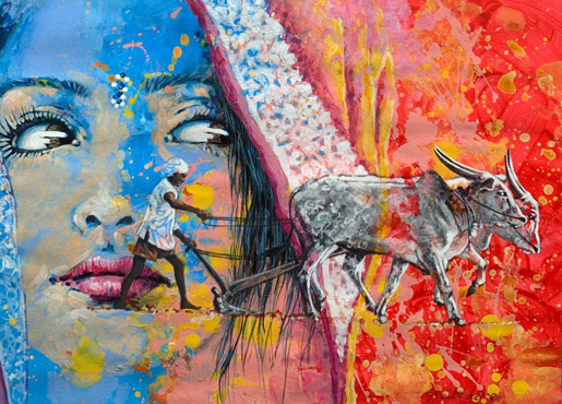 paulratcliffeoriginalart.co.uk Indian woman painting